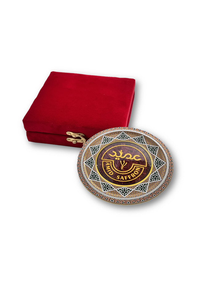 Saffron Encased in a Luxury Velvet Box